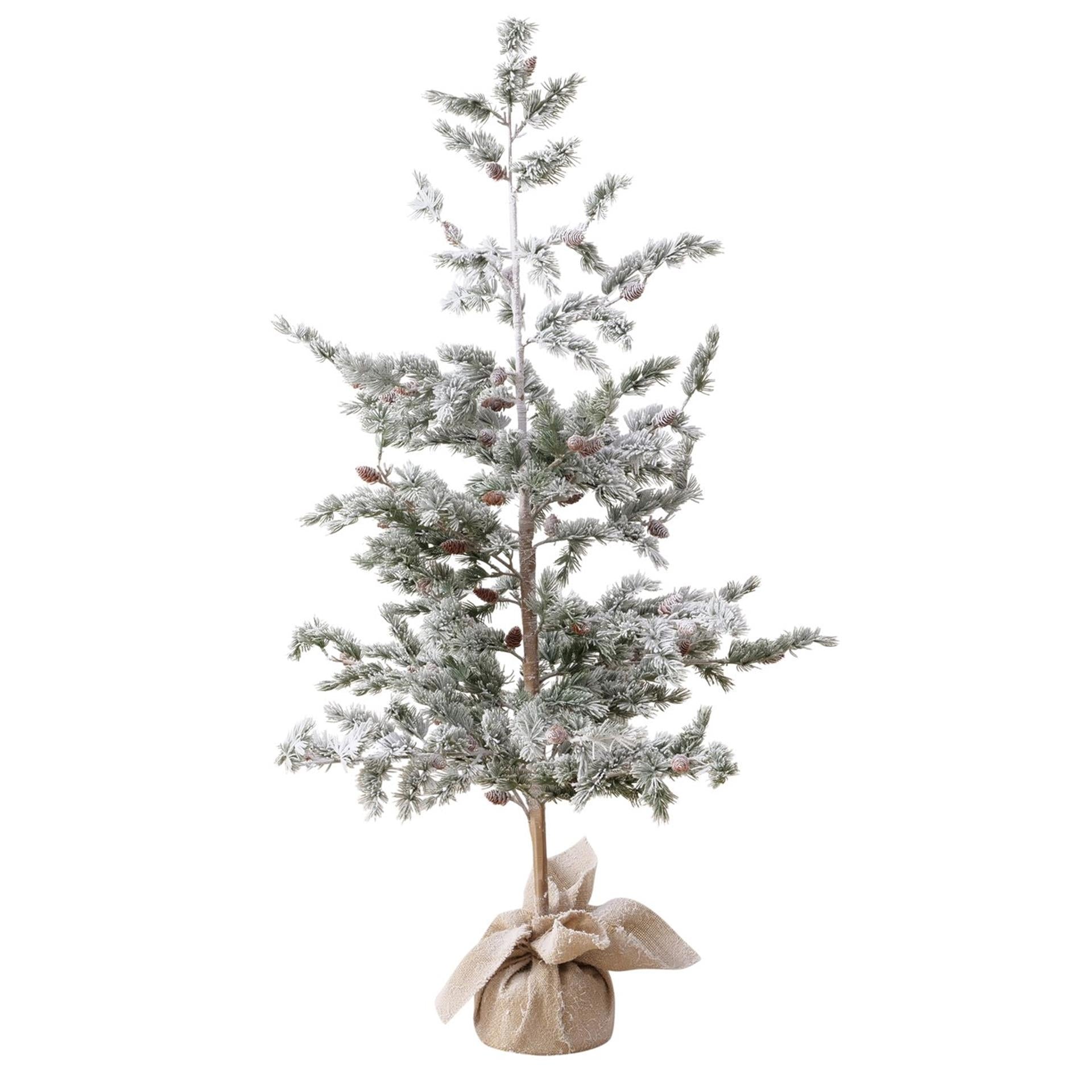 Boltze home kerstboom kiefer h150cm, ijzer, polyethyleen, jute