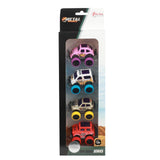 Toi-toys toi toys metal pull-back off road mini auto's set a 4 - afbeelding 2