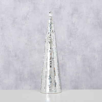 Boltze home kerstboom disco spiegelglas h39cm