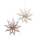 Boltze home kerstster kassio dia.30cm vilt creme beige