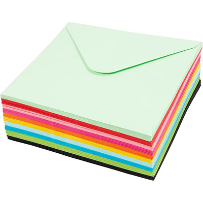 Creativ company https: www.cchobby.nl gekleurde-enveloppen-afmeting-envelop-16x16-cm-80-gr-diverse-kleuren-10x10-stuk-1-doos