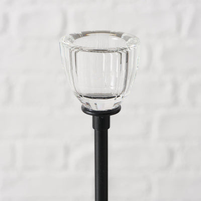 Boltze home kandelaar zwart 3-delig ø7cm