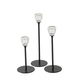 Boltze home kandelaar polus zwart 3-delig ø7xh13,5-17,5-21cm - afbeelding 1