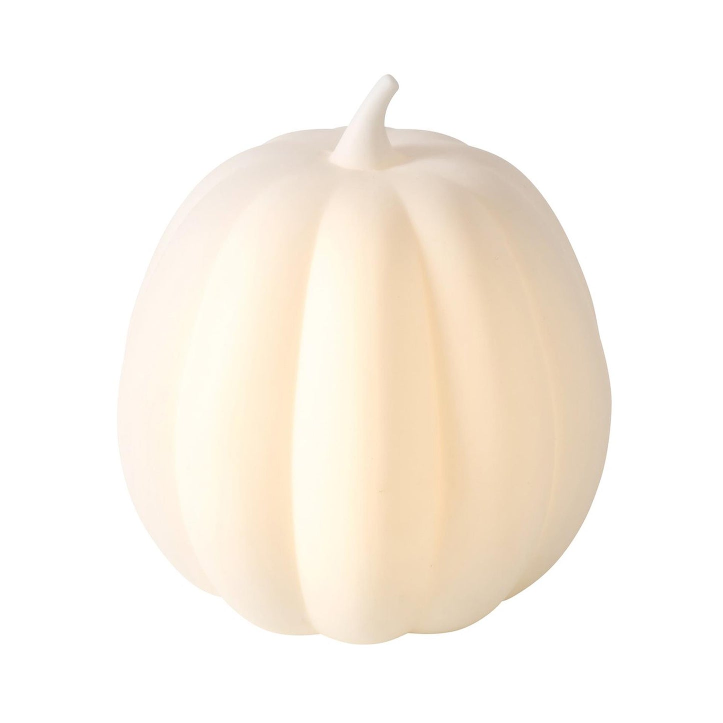 Boltze home beeld pompoen met led aurelo h12cm dolomiet wit