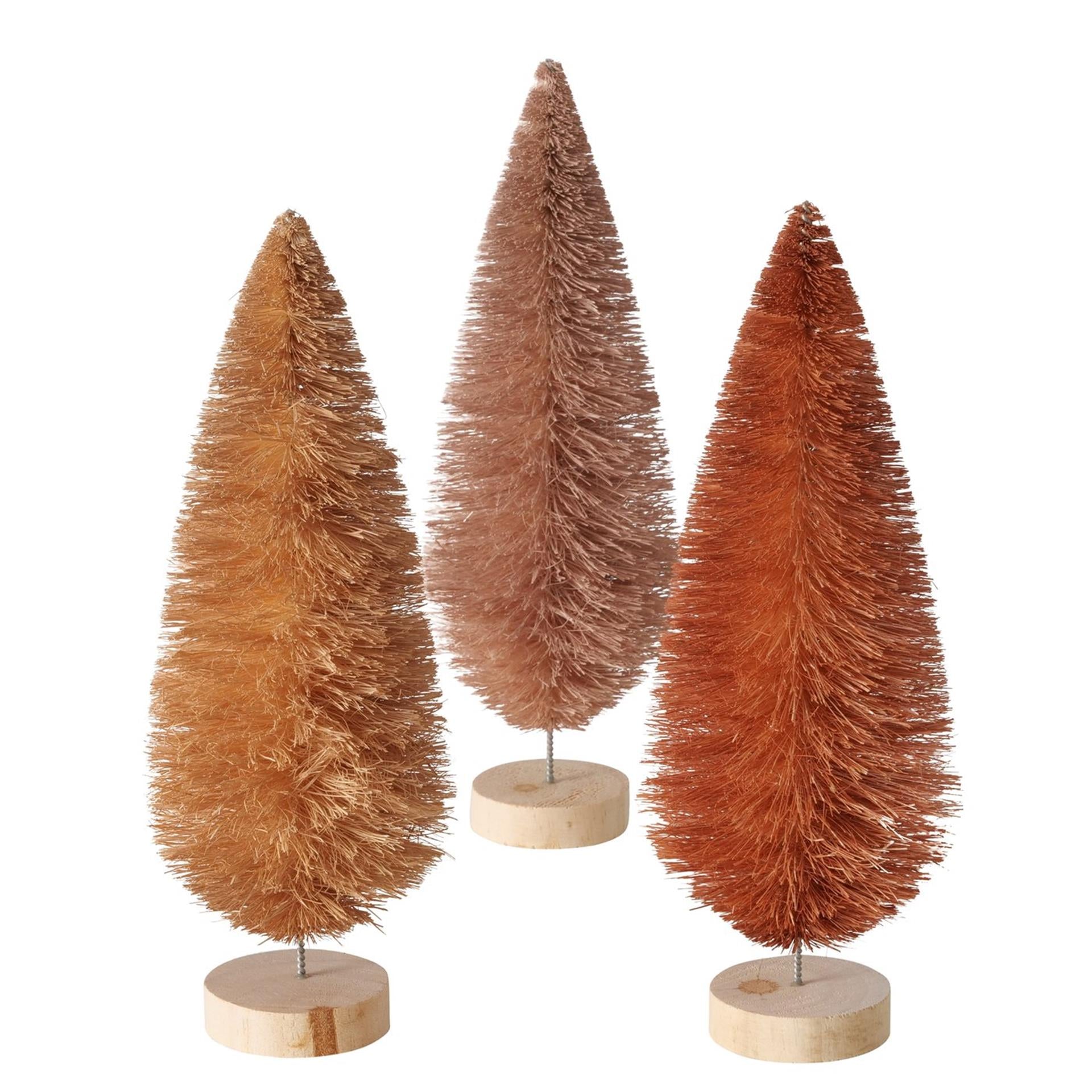 Boltze home decoratief boom bosco sisal dia.9x23cm geel rood bruin roze