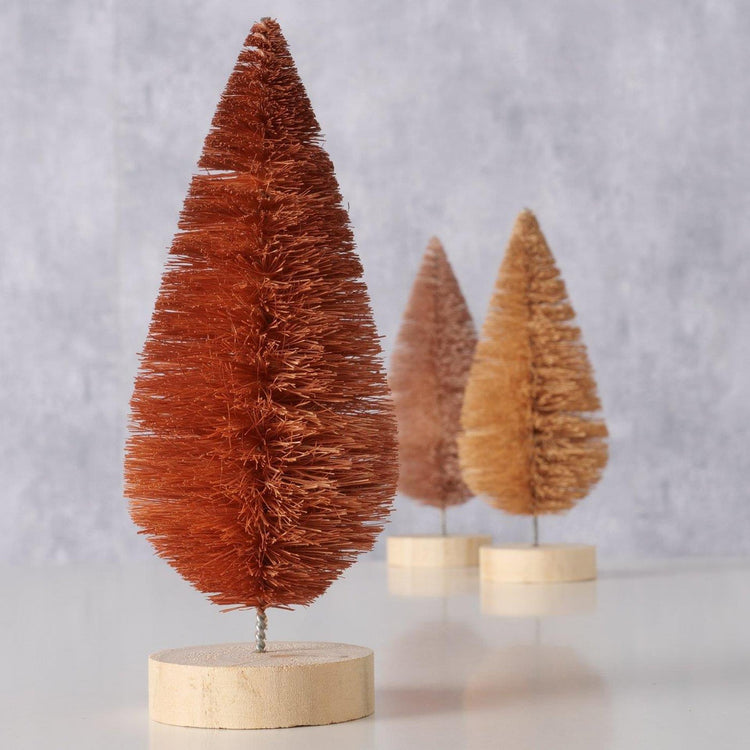 Boltze home beeld kerstboom bruin h16cm
