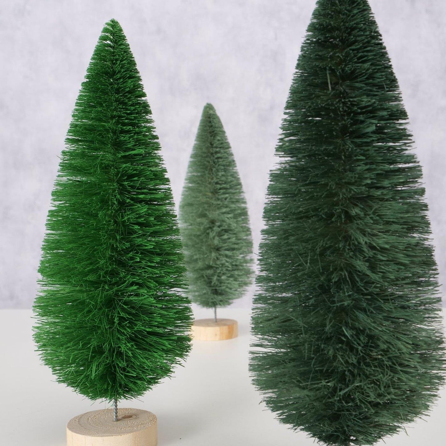 Boltze home decoratief boom bosco sisal dia9x23cm licht groen donker groen grijs groen