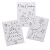 Boltze home raamstickers hert kerstboom spreuk
