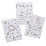 Boltze home raamstickers nael 3 vellen hert kerstboom spreuk 30x40cm - afbeelding 1