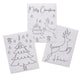 Boltze home raamstickers nael 3 vellen hert kerstboom spreuk 30x40cm