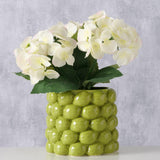 Boltze home bloempot lime dia16x14cm porselein groen - afbeelding 2