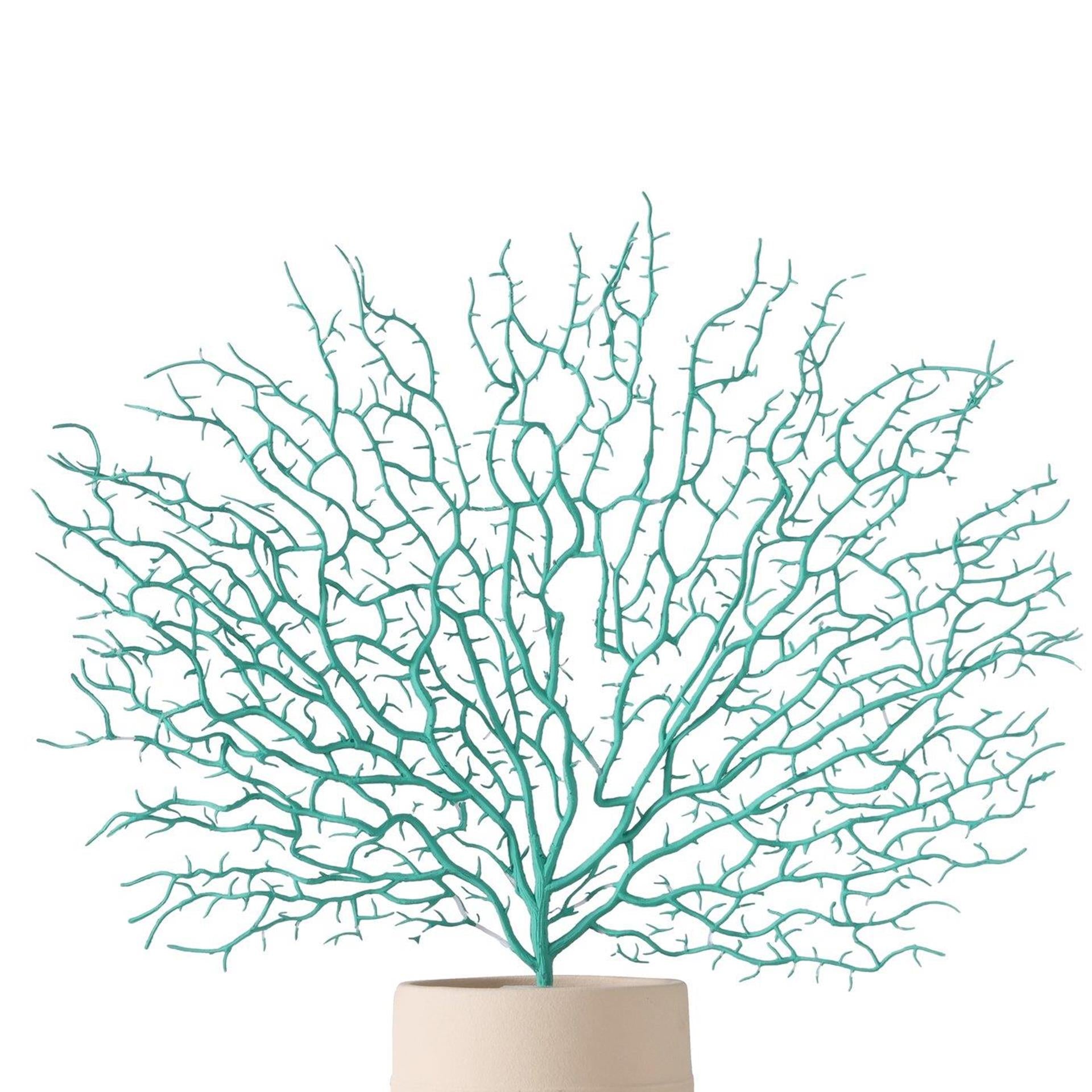 Boltze home decoratietak koraal turkoois polyethyleen 46cm