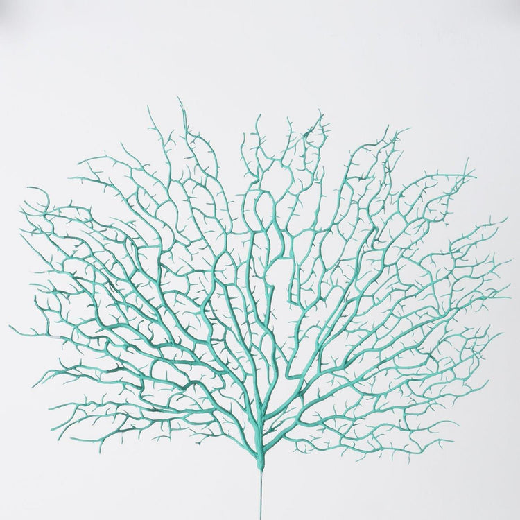 Boltze home decoratietak koraal turkoois polyethyleen 46cm
