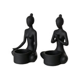 Boltze home theelichthouder yoga - afbeelding 1
