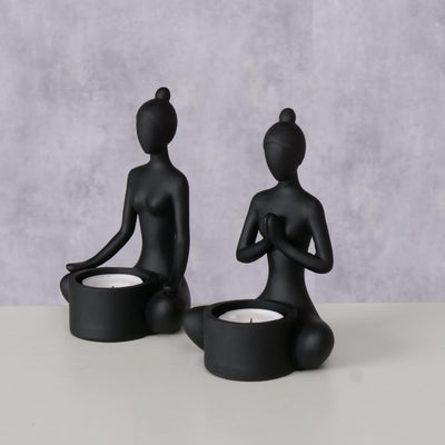 Boltze home theelichthouder yoga