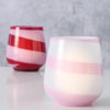 Boltze home windlicht streep roze 8,5cm