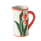 Boltze home schenkkan tulp 1100 ml 15x12x18,3cm porselein