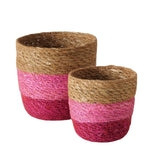 Boltze home mandje rosaly 2-delig zeewier ø13,5-17cm - afbeelding 1