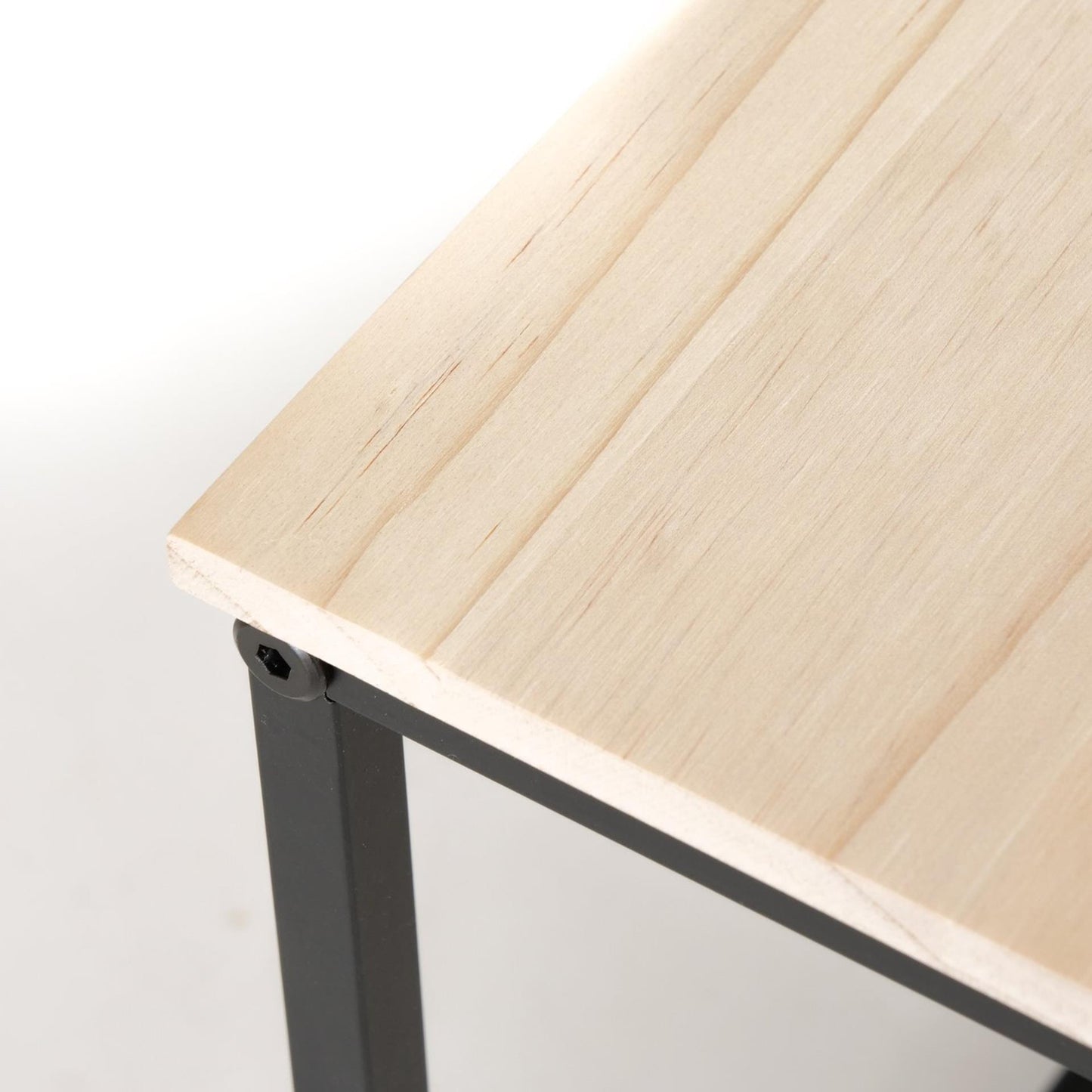 Boltze home bijzettafel boras 2-delig ijzer en dennenhout h35 en 40cm