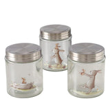 Boltze home voorraadpot bunny 625 ml dia10x12cm glas konijn - afbeelding 1