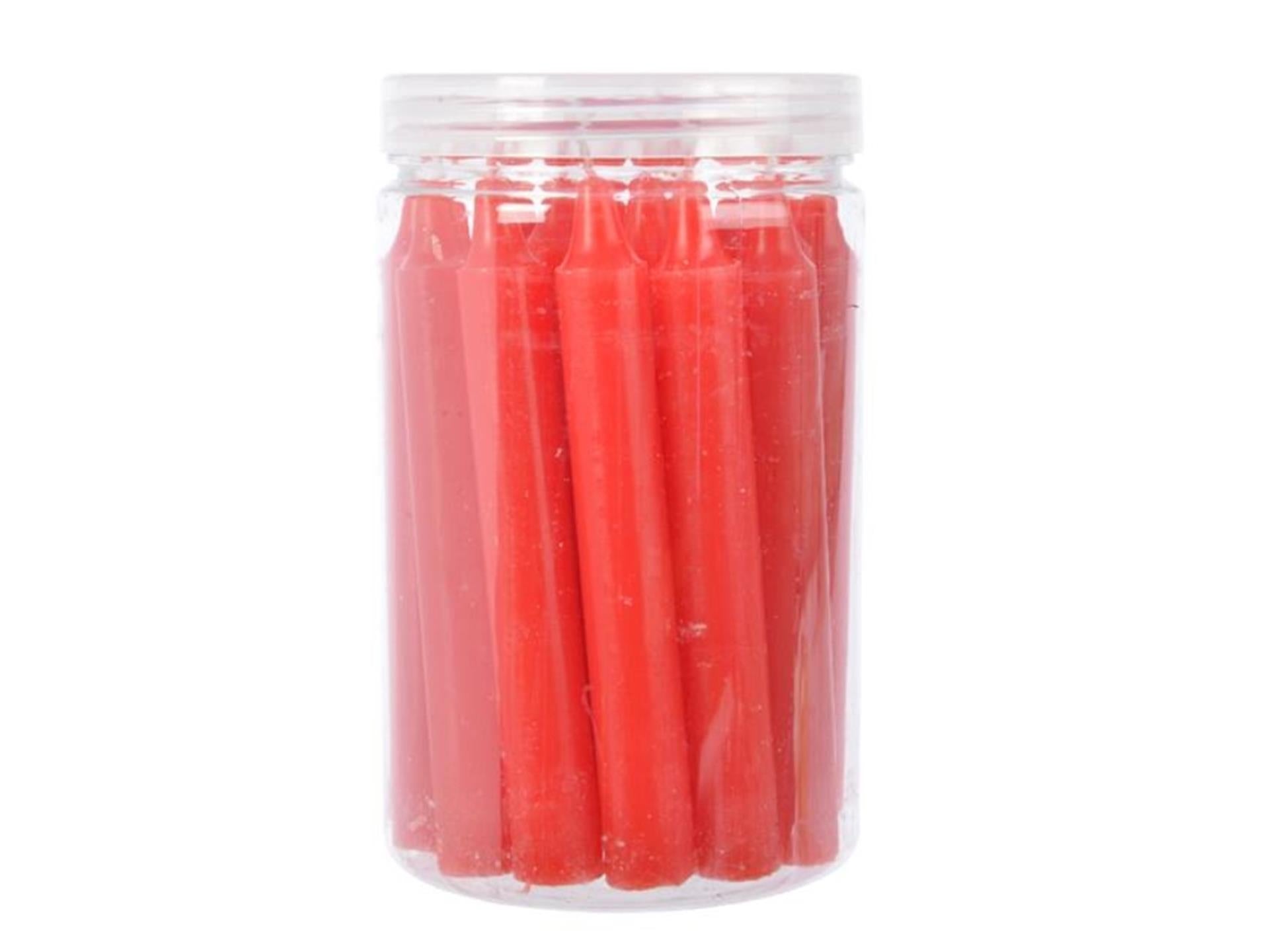 Decoris kerstboomkaarsjes rood 1,3x10.5 cm