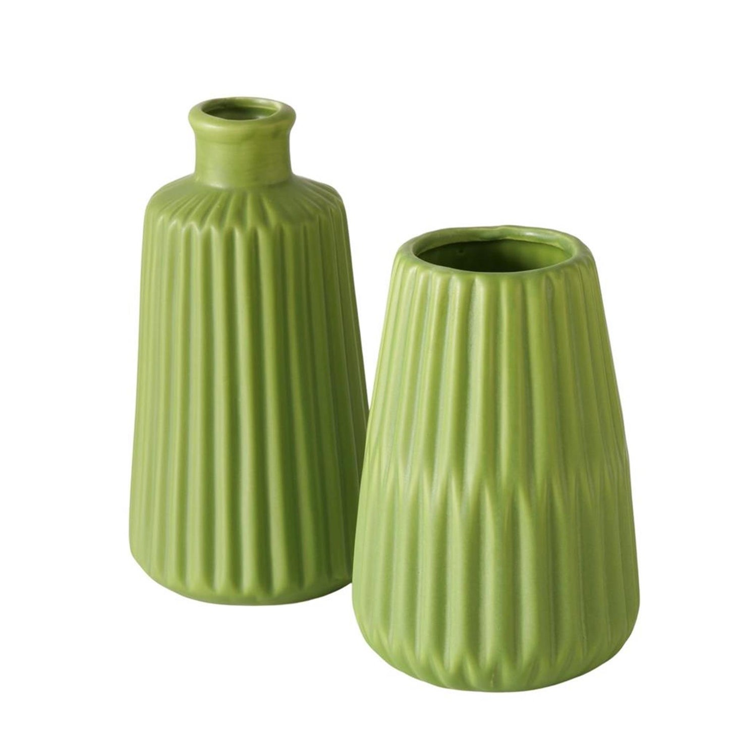 Boltze home vaas esko dia10x17cm keramiek groen