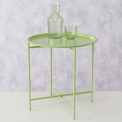 Boltze home dienbladtafel metaal groen