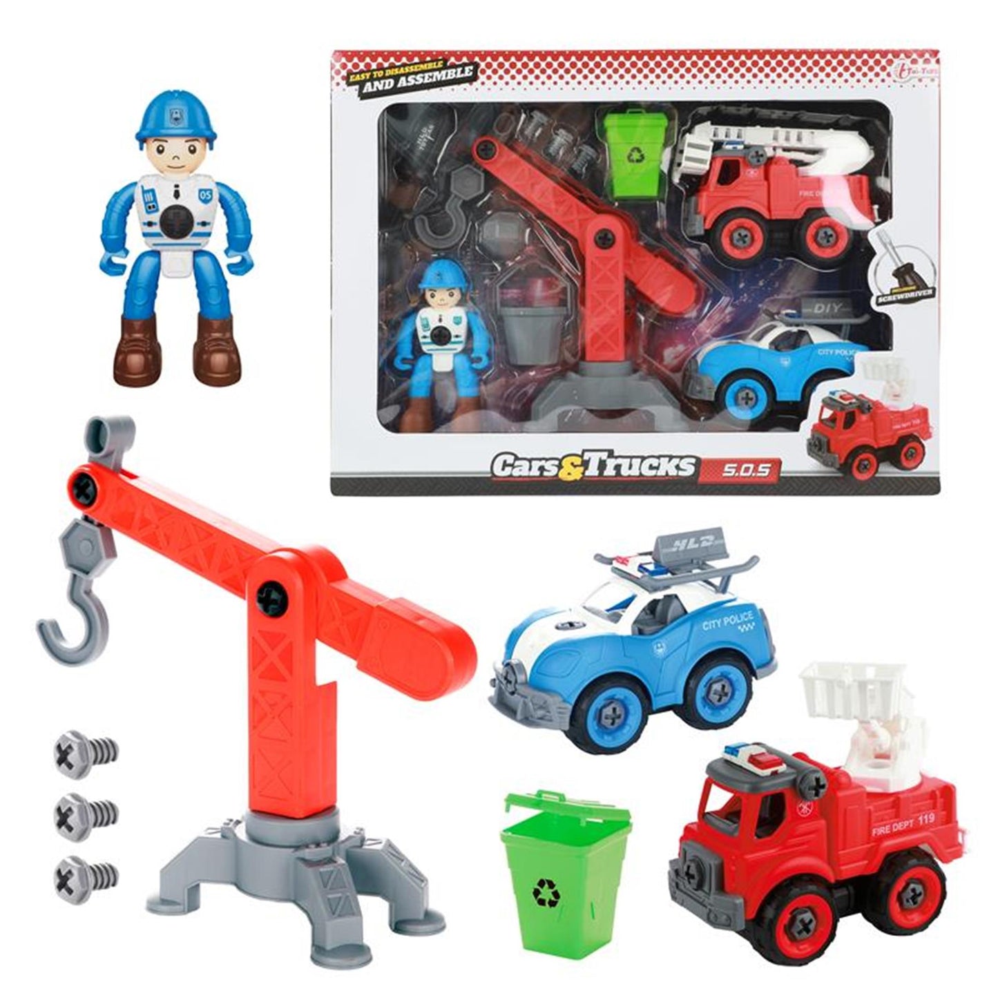 Toi-toys toi toys speelset hulpdienst 36x26,5cm
