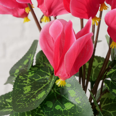 Boltze home kunstplant in pot roze h27cm