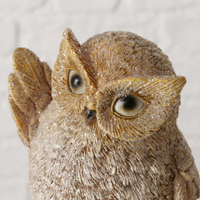 Boltze home figuur uil blanet 9,5x8x12,5