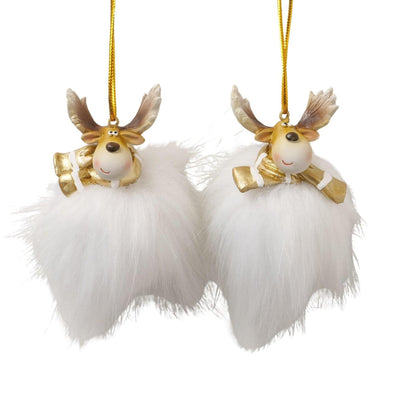 Boltze home kersthanger hert 5,5x5x7cm