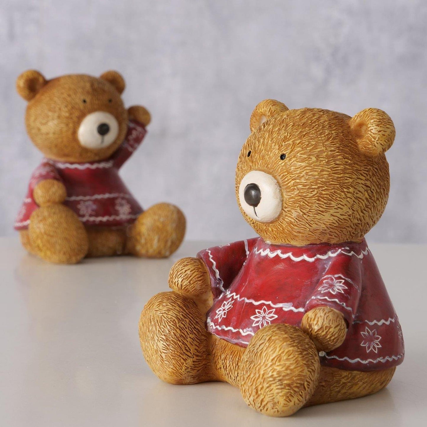 Boltze home figuur beer bailey ø10xh11cm 2 assorti