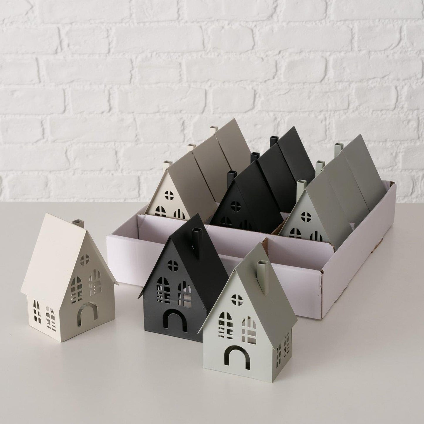 Boltze home lantaarn huis b7,3xh12,9cm