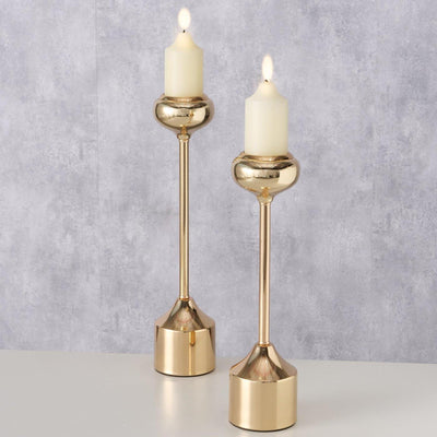 Boltze home kandelaarset goud 2-delig