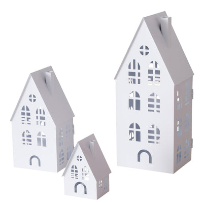 Boltze home lantaarnset huis 3-delig wit