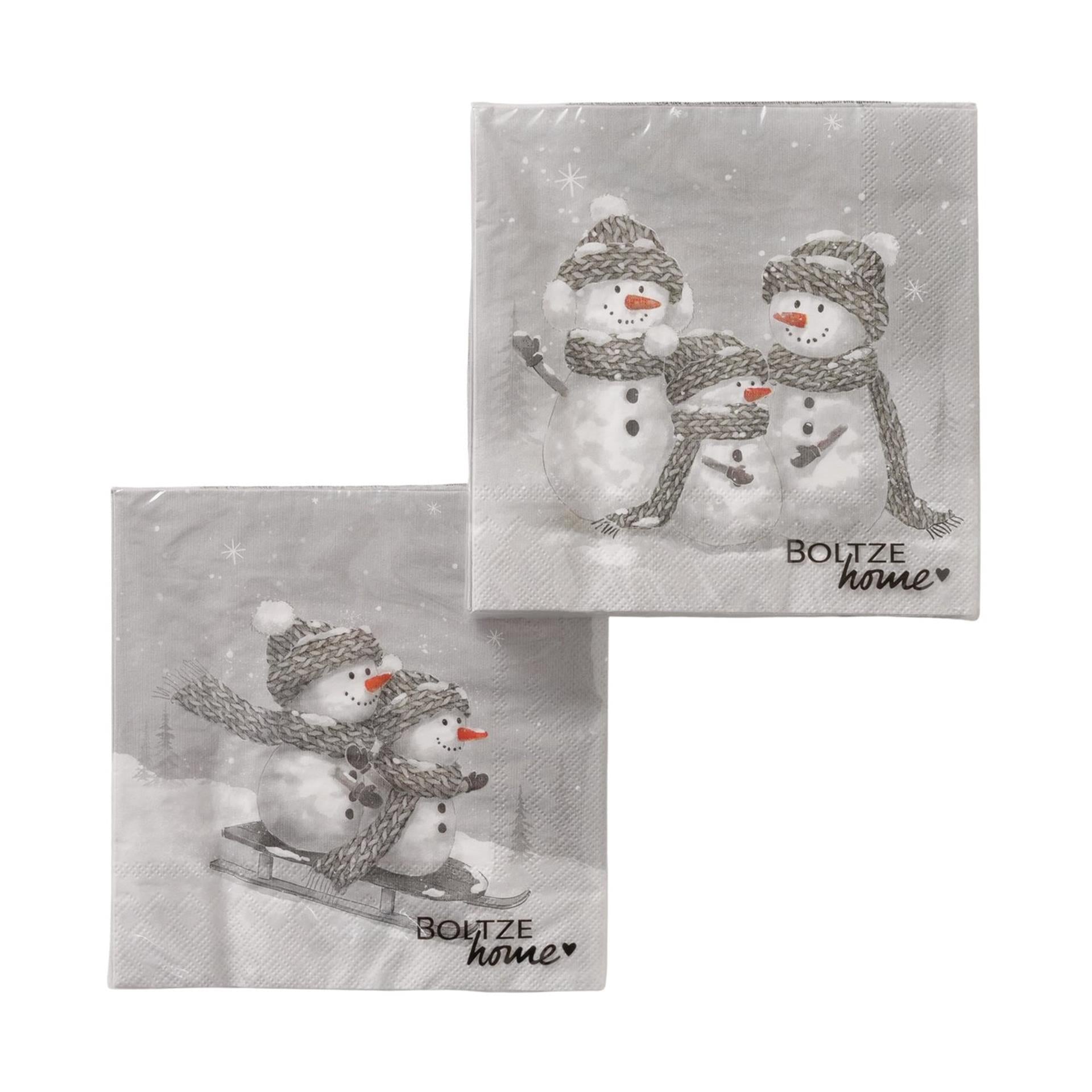 Boltze home servetten frosty pak a 20 16,5x16,5x3cm