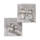 Boltze home servetten frosty pak a 20 16,5x16,5x3cm