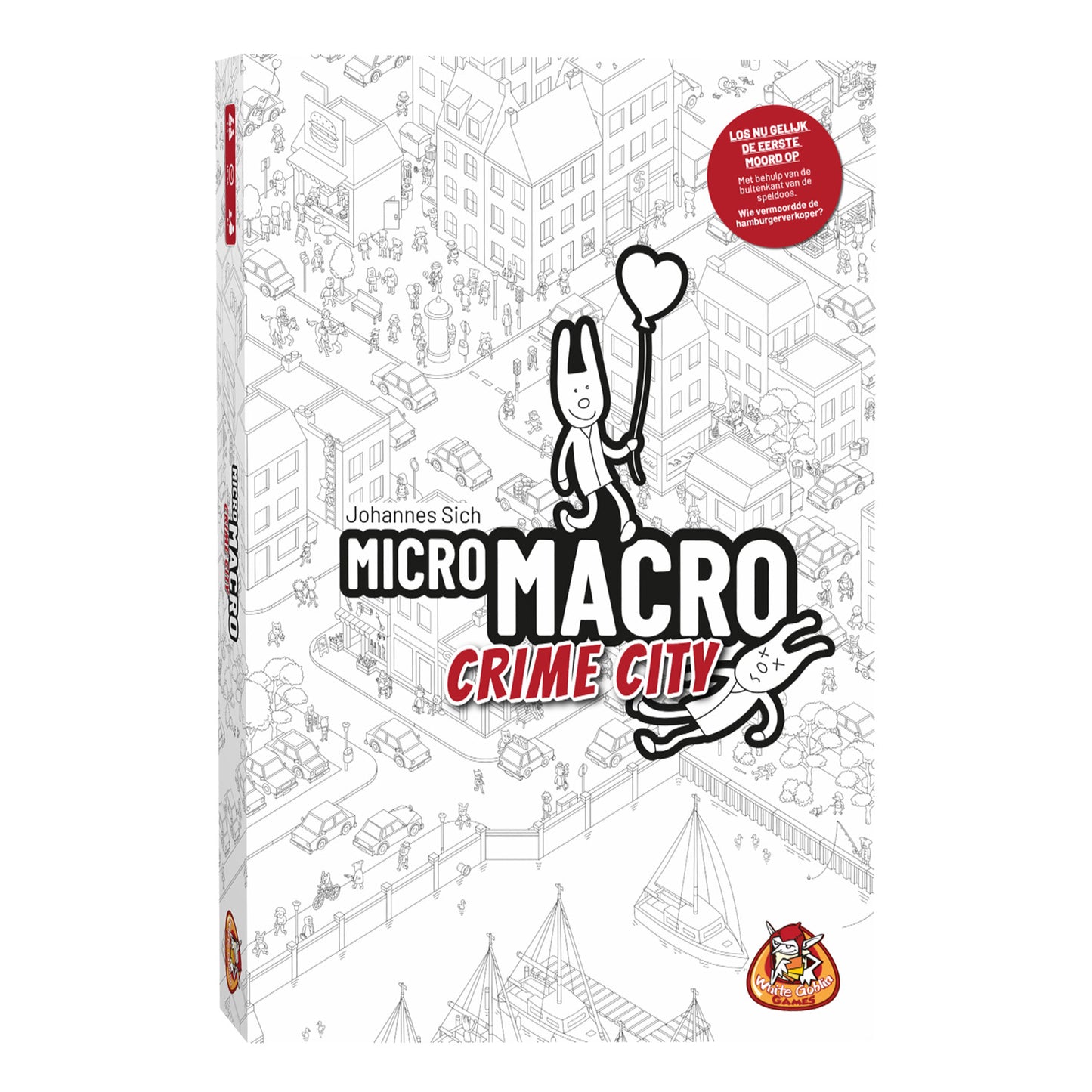 White goblin games micromacro: crime city bordspel (nederlands, 1 - 4 spelers, 15 - 45 minuten, vanaf 12 jaar)