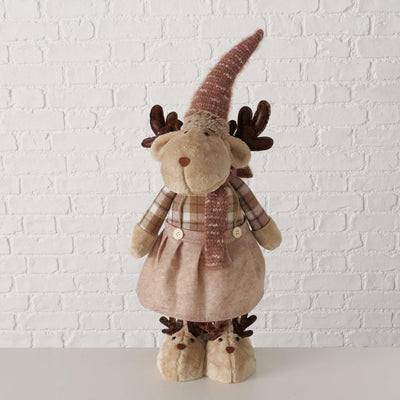 Boltze home figuur hert kaley bruin 27x30x110cm