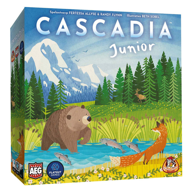 White goblin games - cascadia junior - familiespel - 2 tot 4 spelers - 15 minuten - vanaf 6 jaar