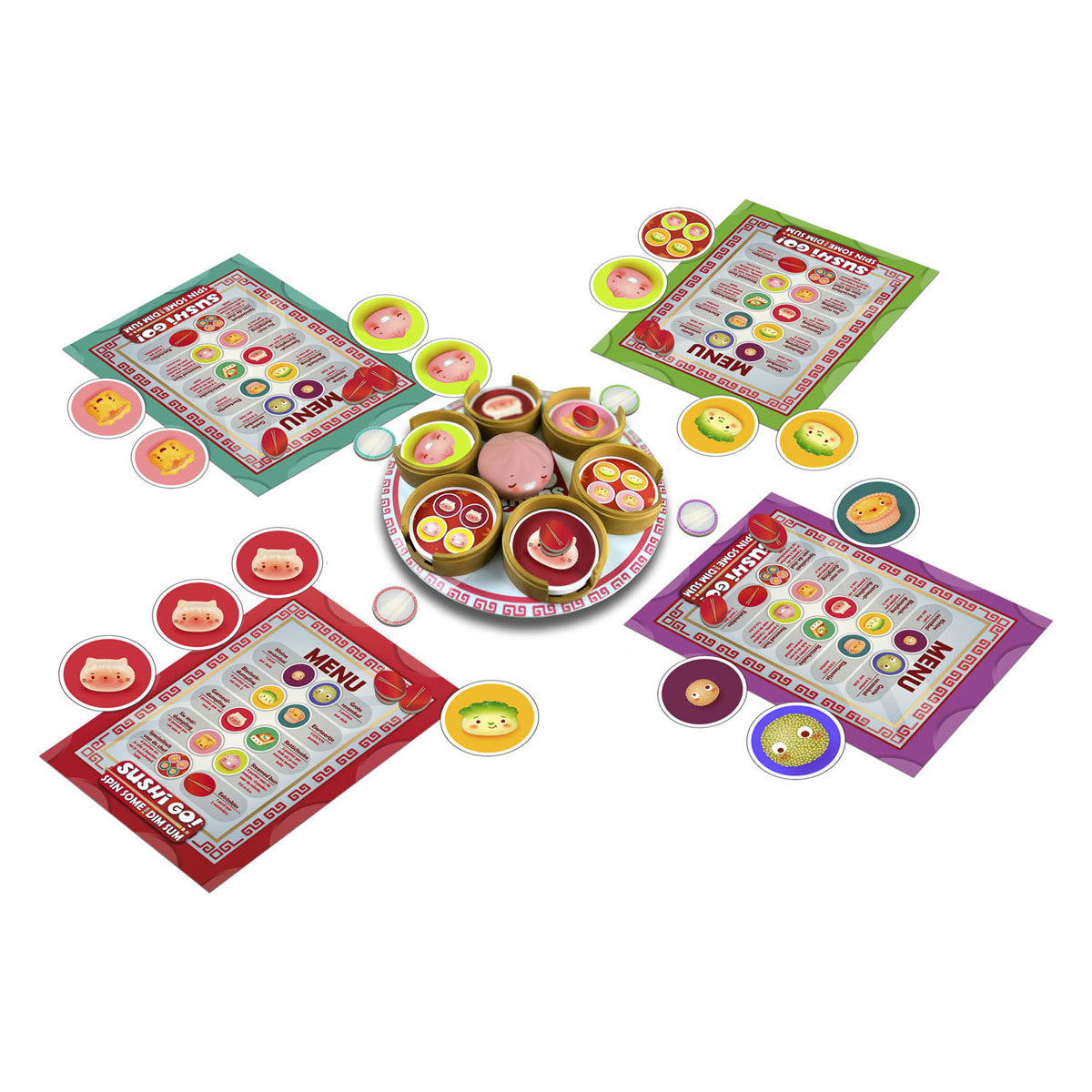White goblin games - sushi go! spin some for dim sum - familiespel - 2 tot 6 spelers - 20 minuten - vanaf 8 jaar - met squishy