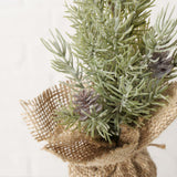 Boltze home kunstkerstboom in jute zak pijnboom ø12xh30cm - afbeelding 2
