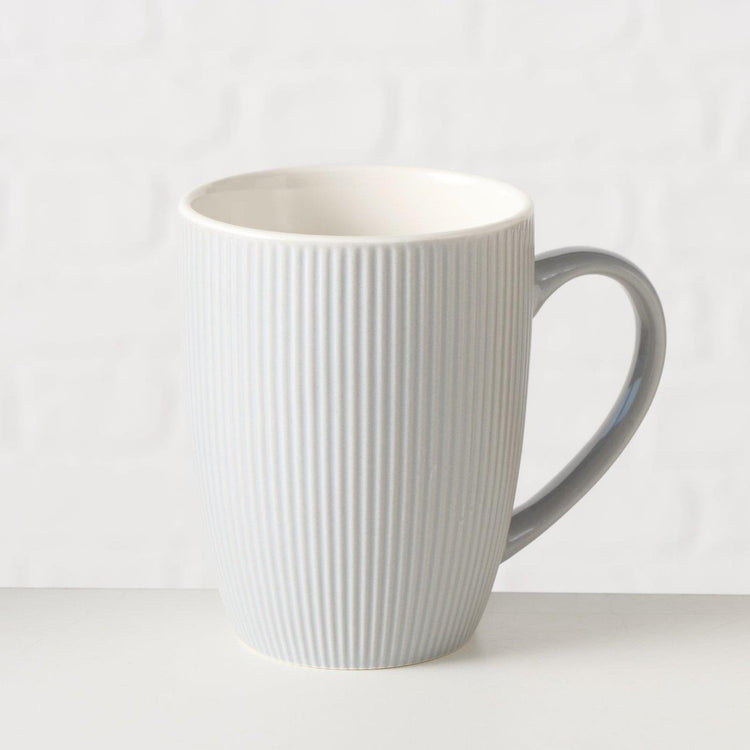 Boltze home mok ranura grijs 290ml ø7,5xh9,8cm vaatwasmachinebestendig