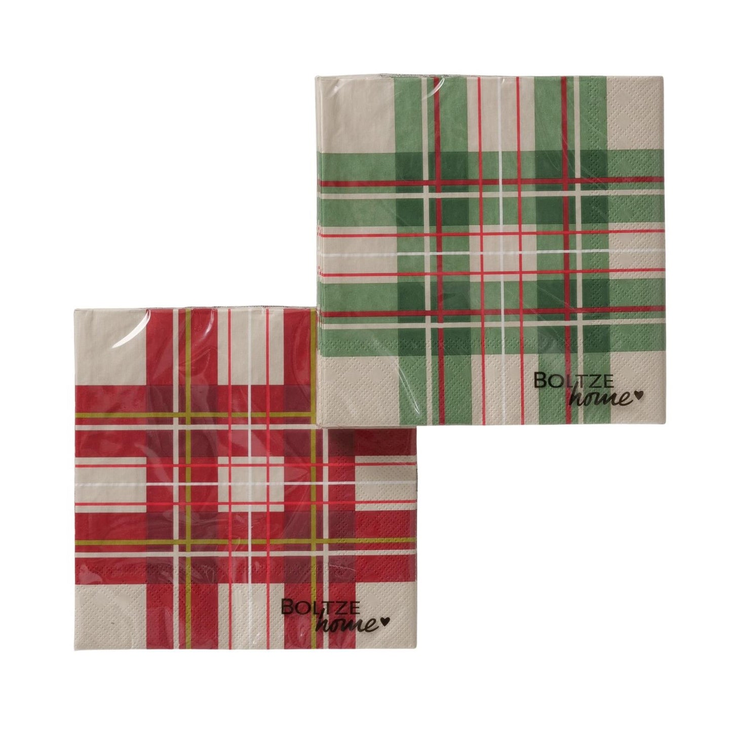 Boltze home servetten geruit pak a 20