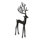 Boltze home figuur hert rupert zwart 18x3x38cm