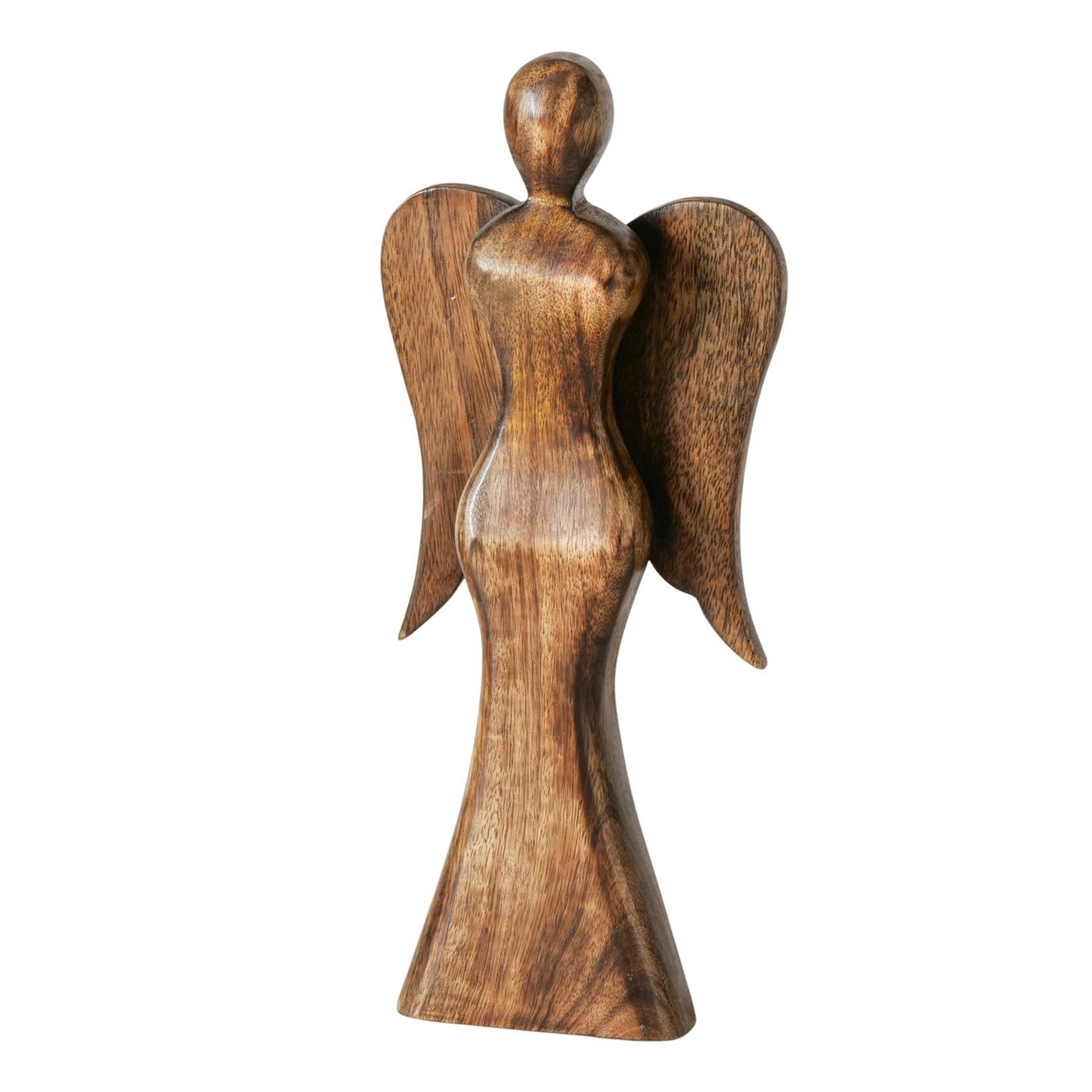Boltze home figuur engel malaika mangohout 16x4,5x35cm