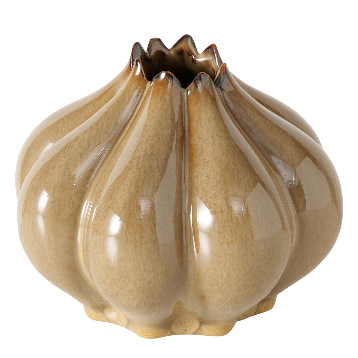 Boltze home vaas bruin ø15,5xh12,3cm