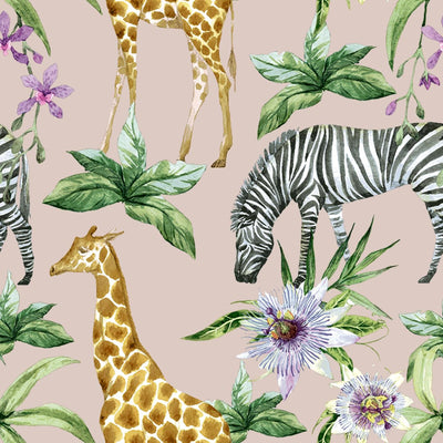 Duni servetten zebras girafes 33x33cm