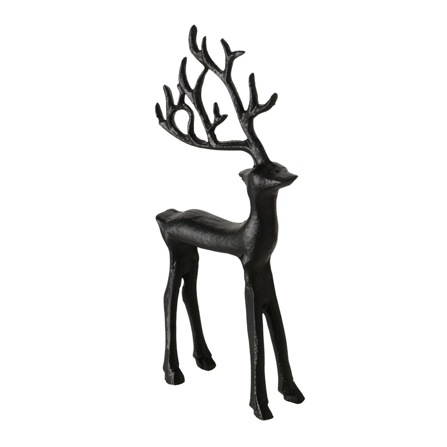 Boltze home figuur hert zwart 9x3x20cm