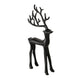 Boltze home figuur hert rupert zwart 9x3x20cm